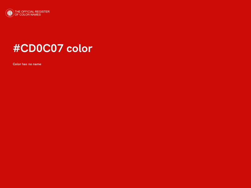 #CD0C07 color image