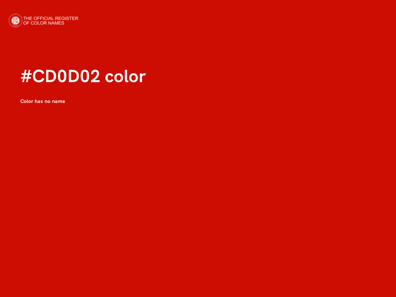 #CD0D02 color image