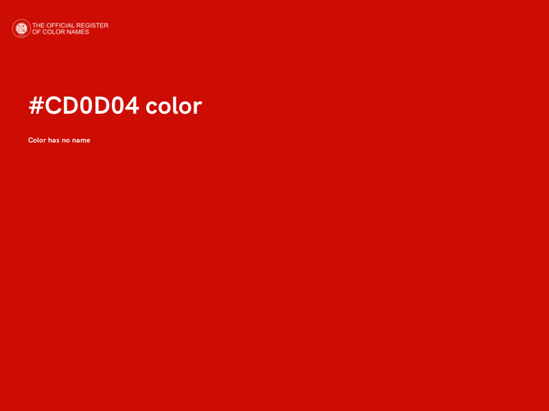 #CD0D04 color image
