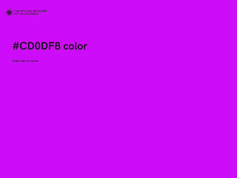 #CD0DF8 color image
