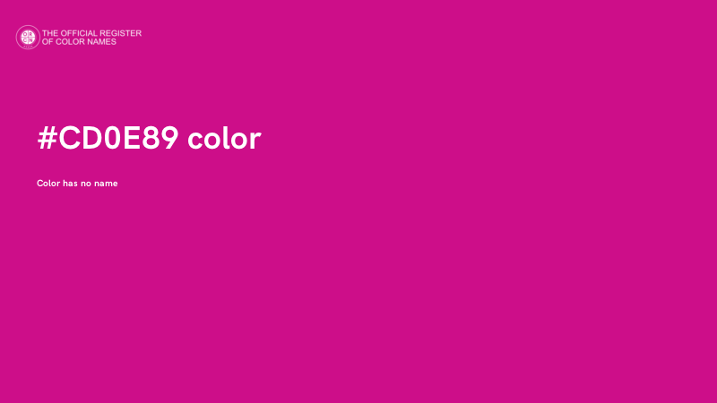 #CD0E89 color image