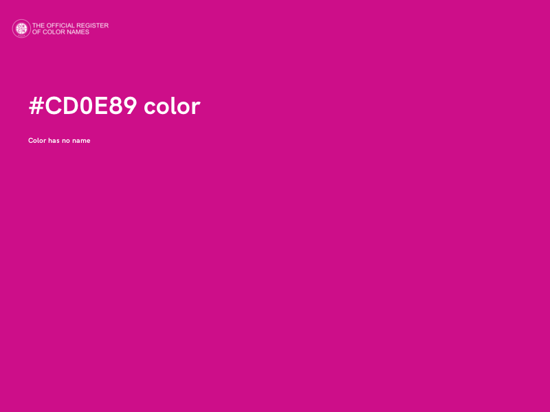 #CD0E89 color image