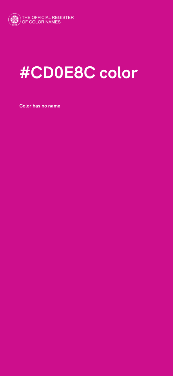 #CD0E8C color image