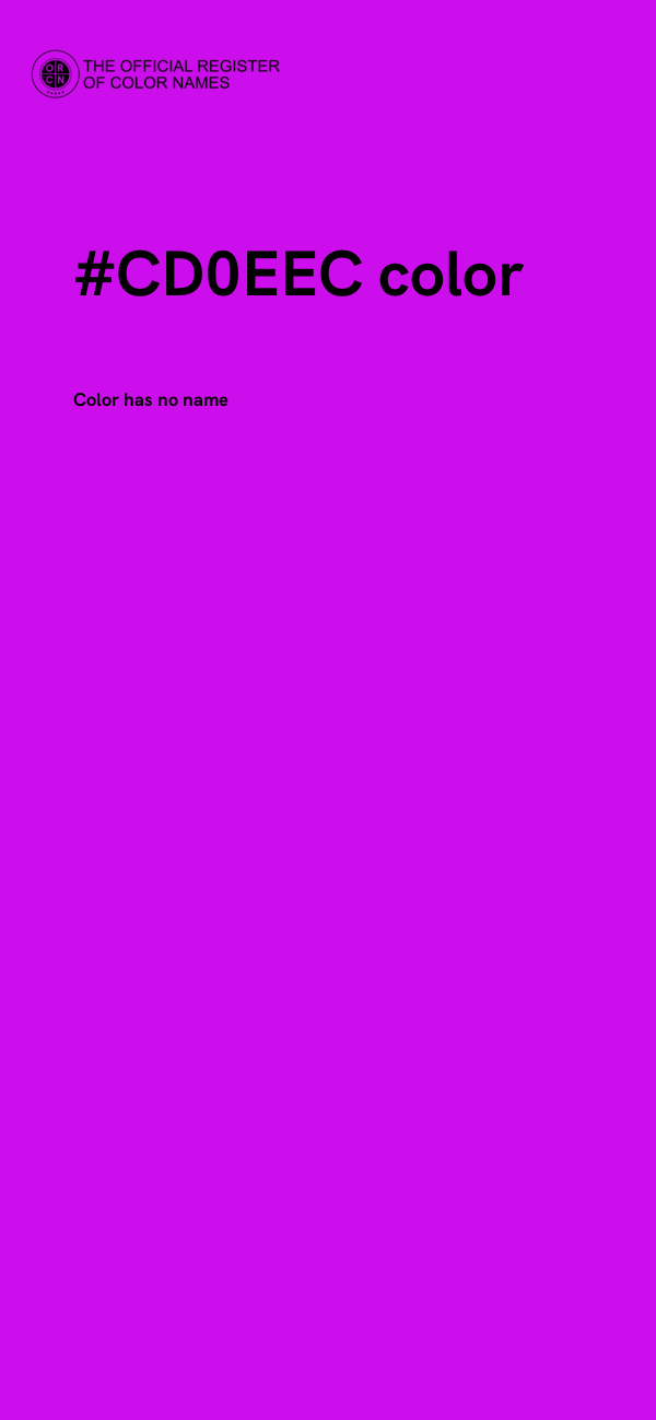 #CD0EEC color image