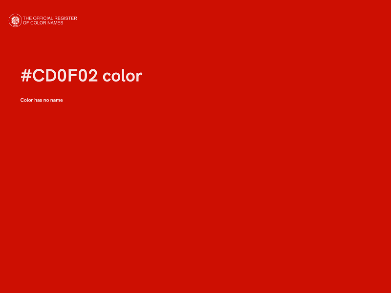 #CD0F02 color image