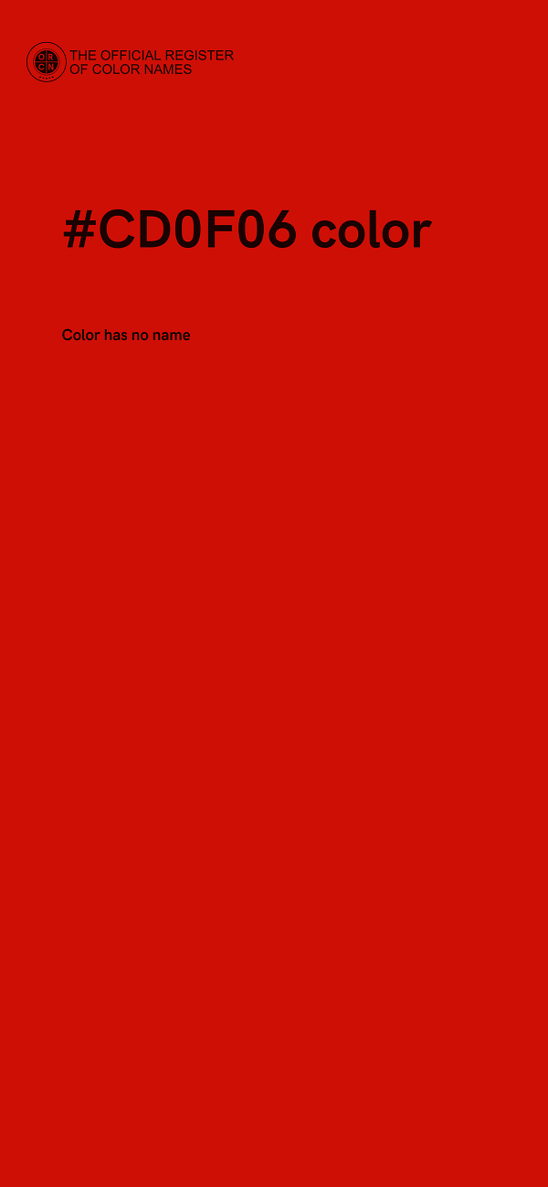 #CD0F06 color image