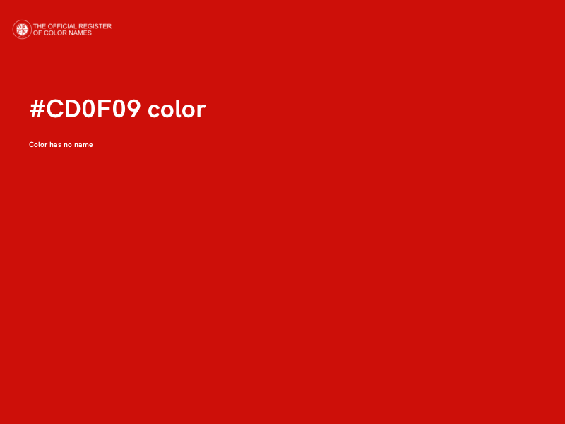 #CD0F09 color image