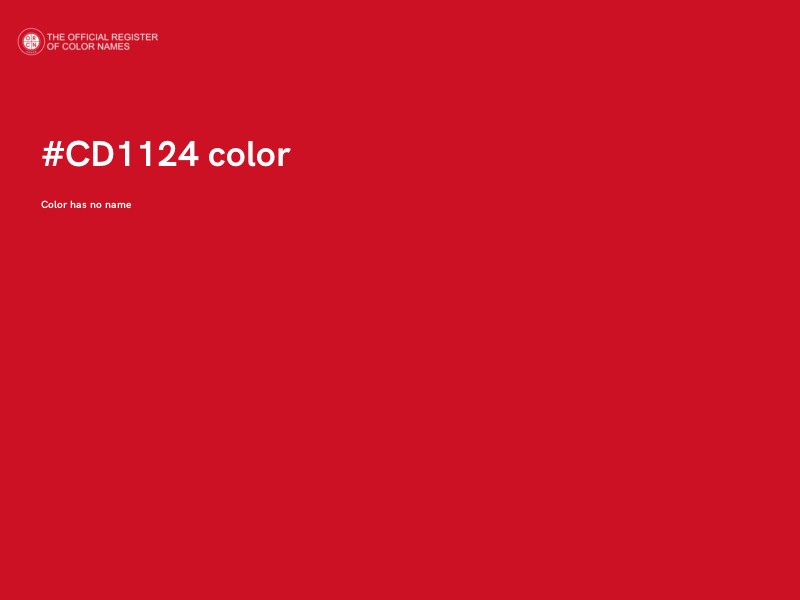 #CD1124 color image