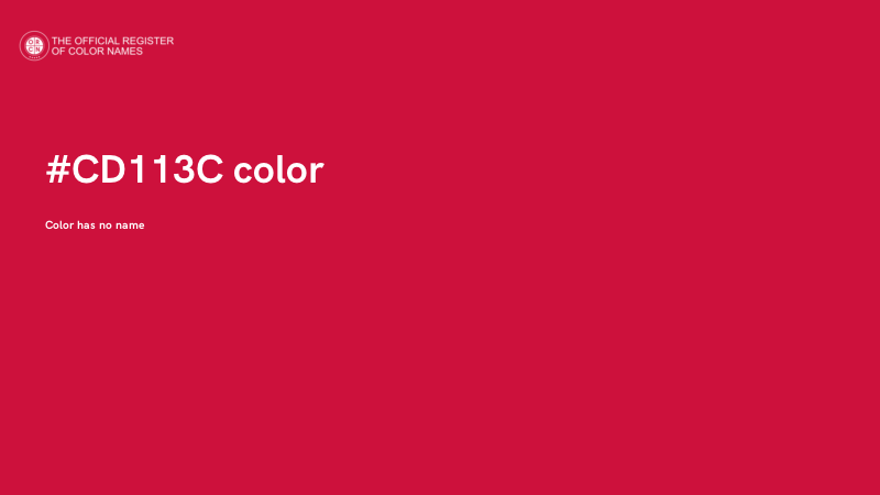 #CD113C color image