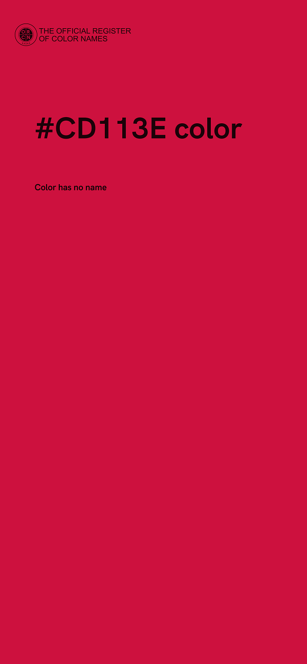 #CD113E color image
