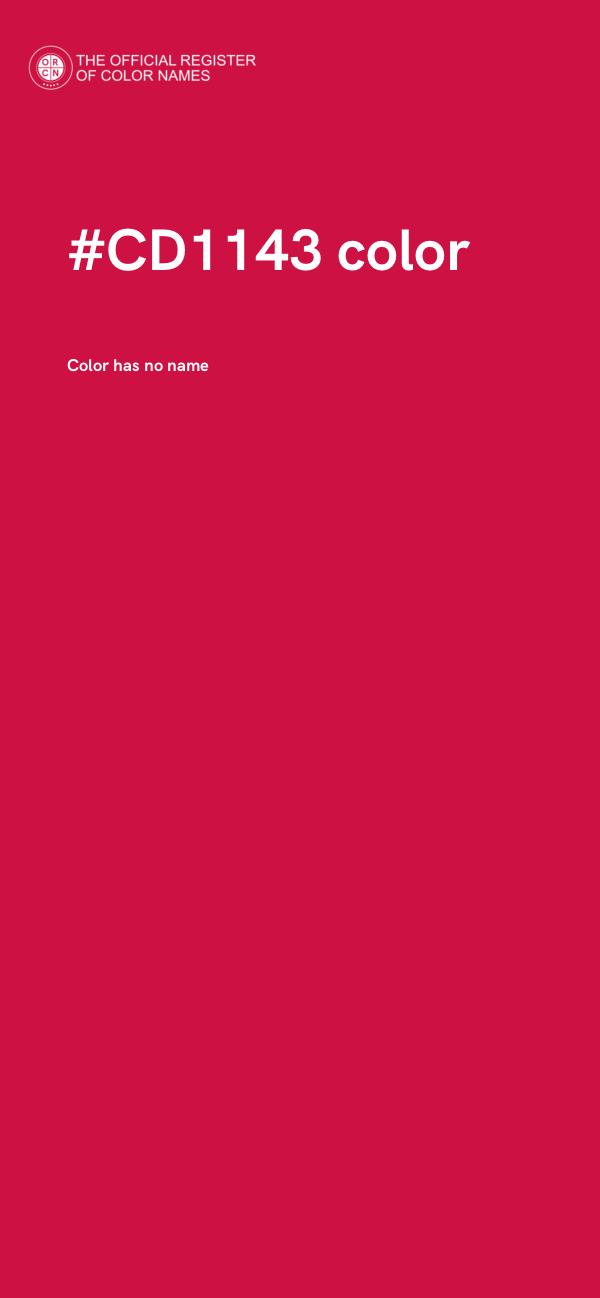 #CD1143 color image
