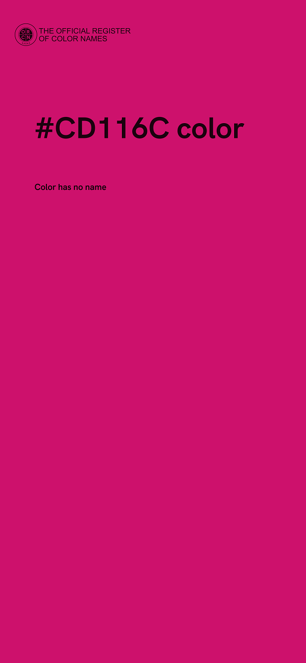 #CD116C color image