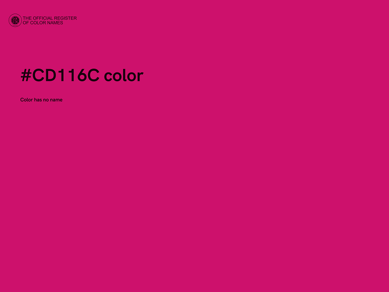#CD116C color image