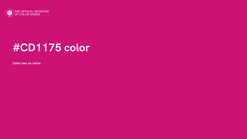 #CD1175 color image