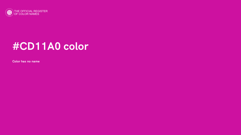#CD11A0 color image