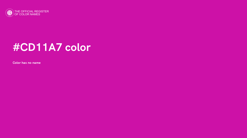 #CD11A7 color image