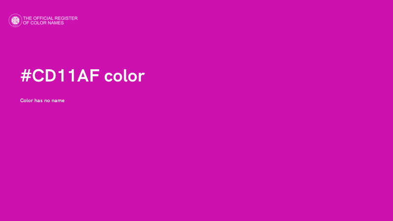 #CD11AF color image