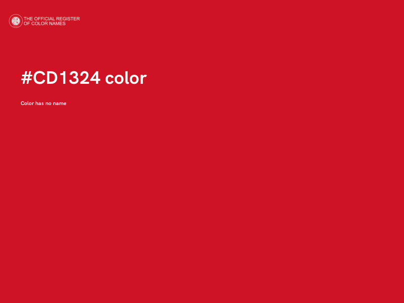 #CD1324 color image