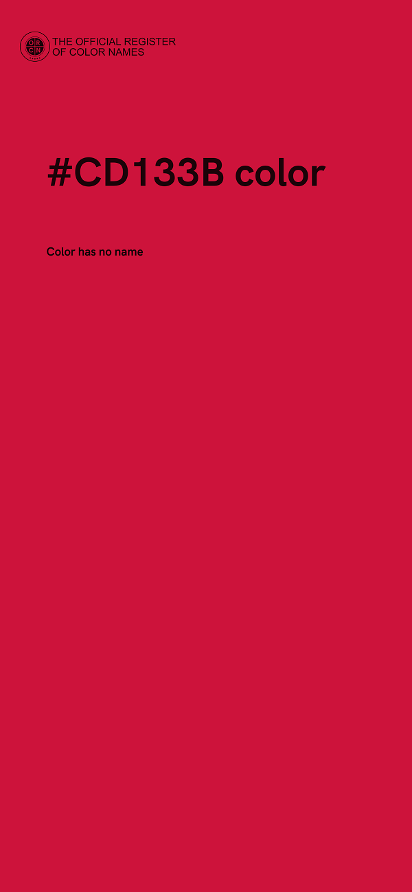 #CD133B color image