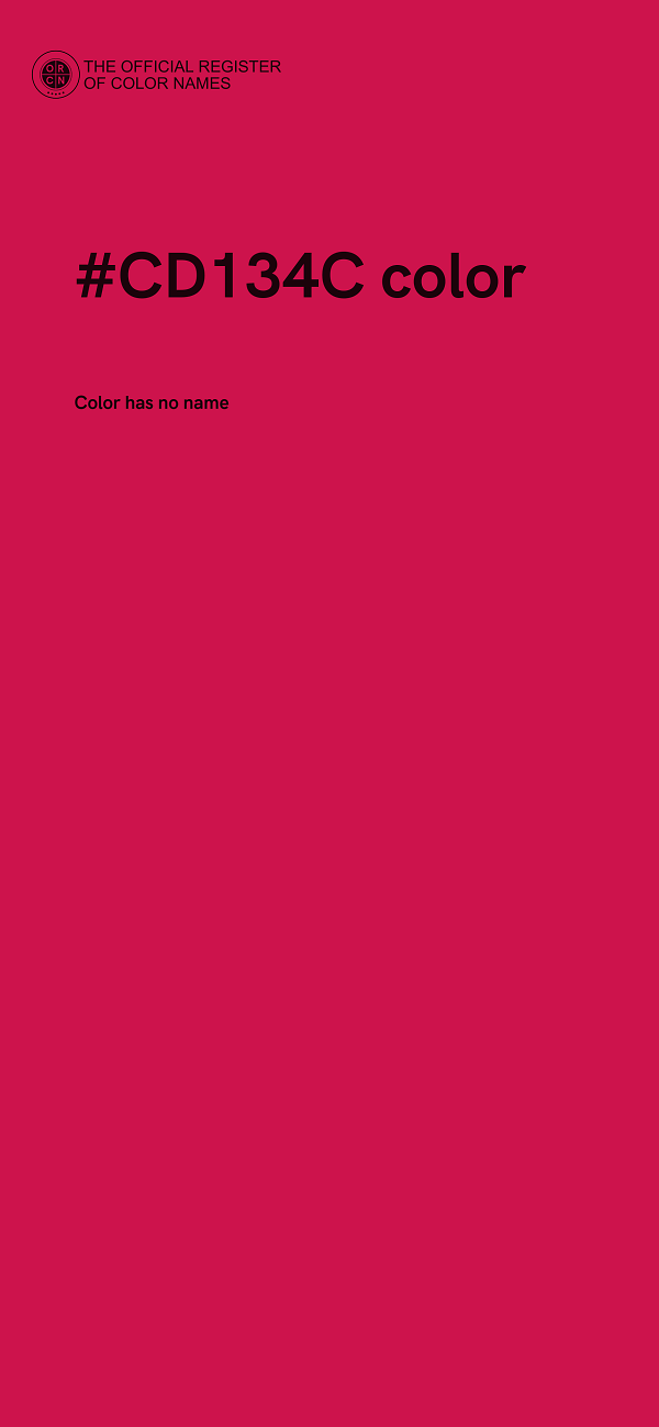 #CD134C color image