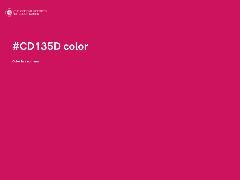 #CD135D color image