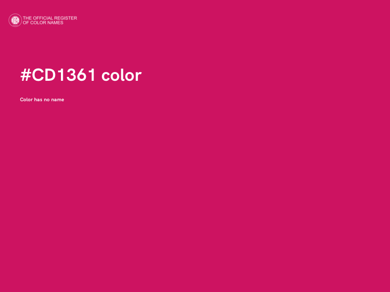 #CD1361 color image