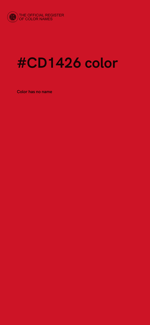 #CD1426 color image