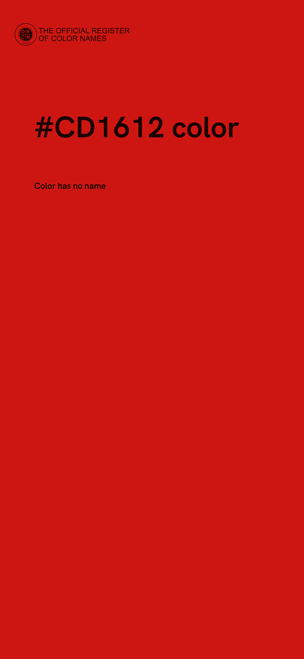 #CD1612 color image