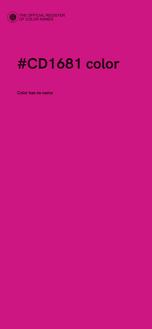 #CD1681 color image