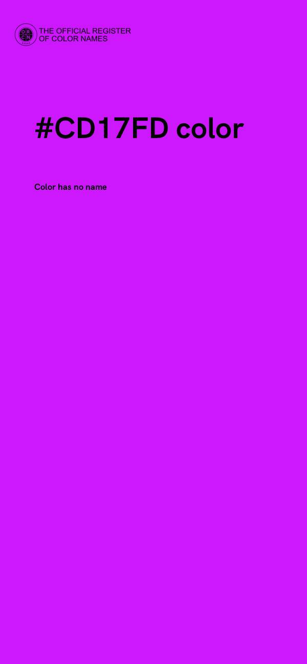 #CD17FD color image