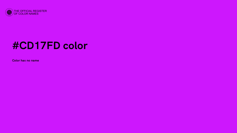 #CD17FD color image