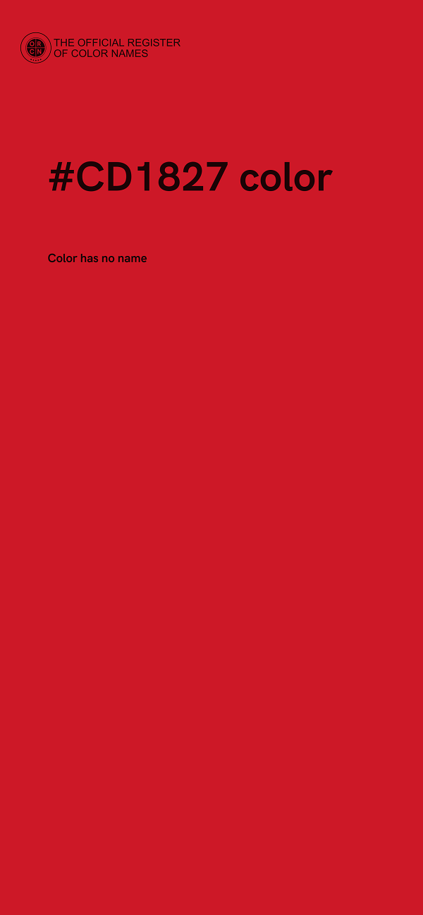 #CD1827 color image