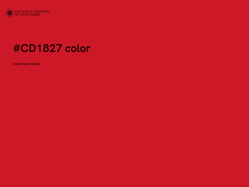 #CD1827 color image