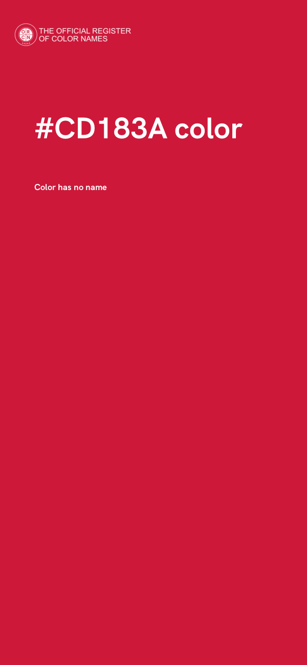 #CD183A color image