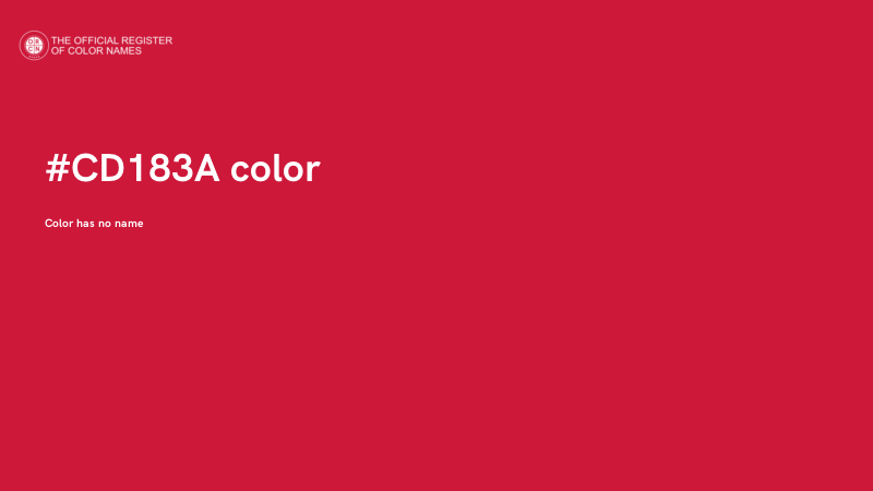 #CD183A color image