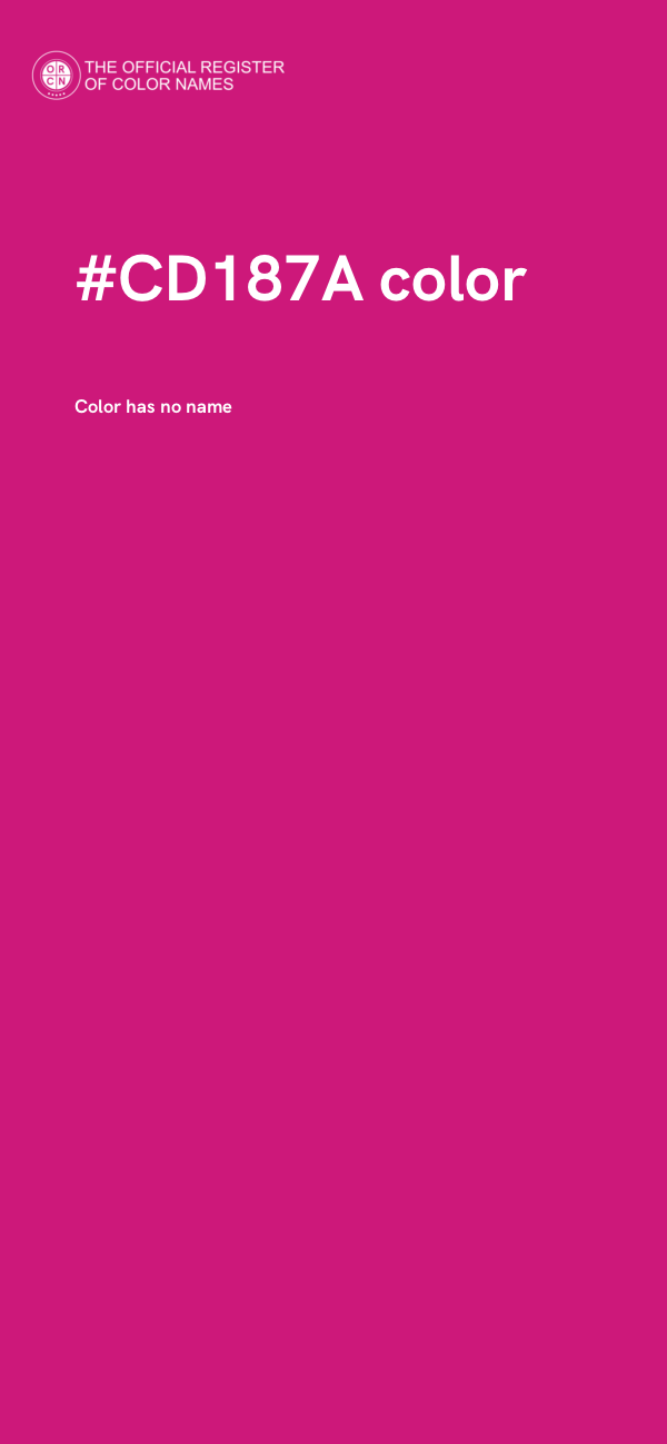 #CD187A color image
