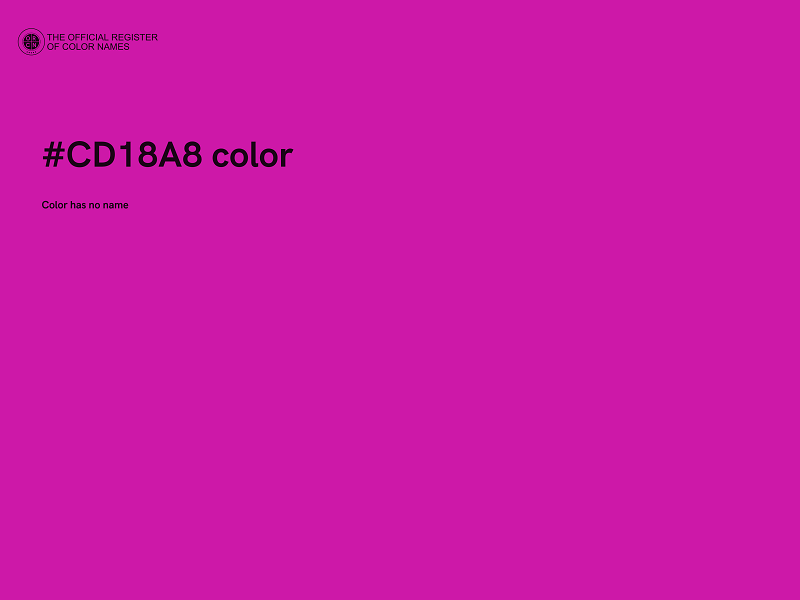 #CD18A8 color image