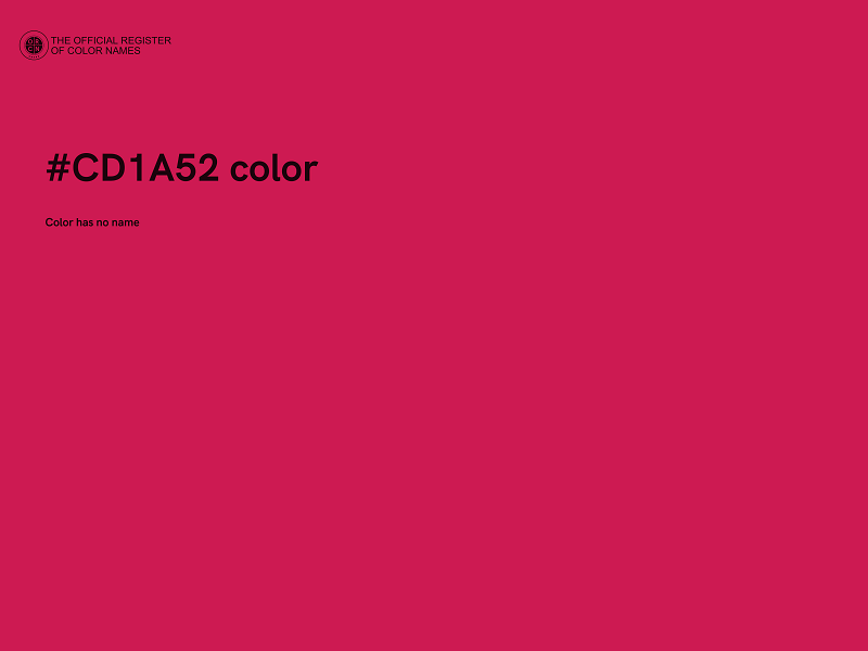 #CD1A52 color image