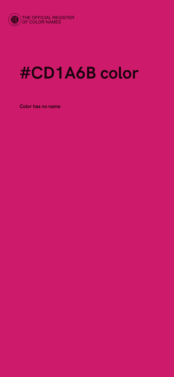 #CD1A6B color image