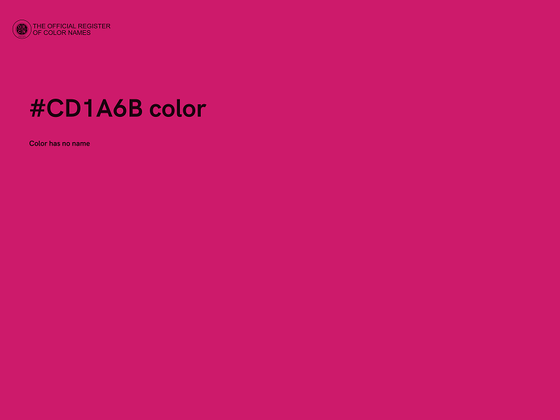 #CD1A6B color image