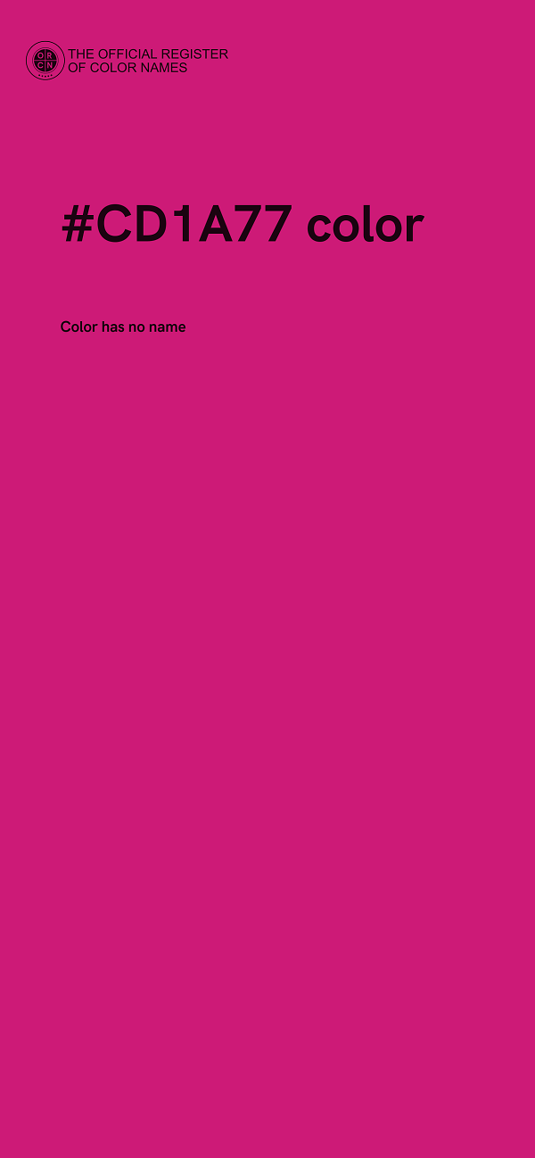 #CD1A77 color image