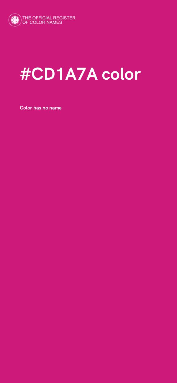 #CD1A7A color image