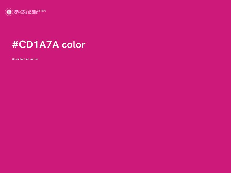 #CD1A7A color image