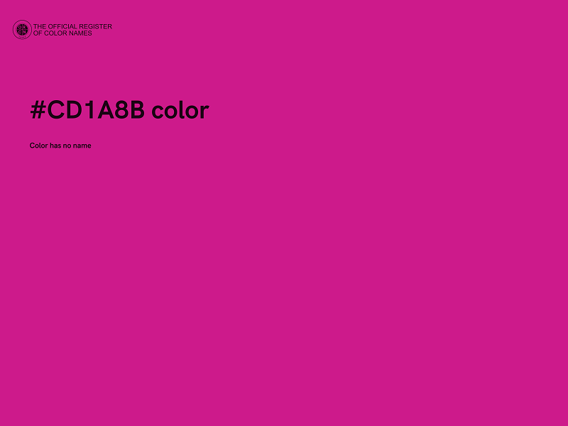 #CD1A8B color image