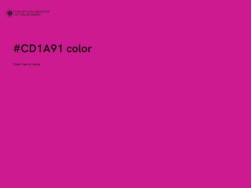 #CD1A91 color image