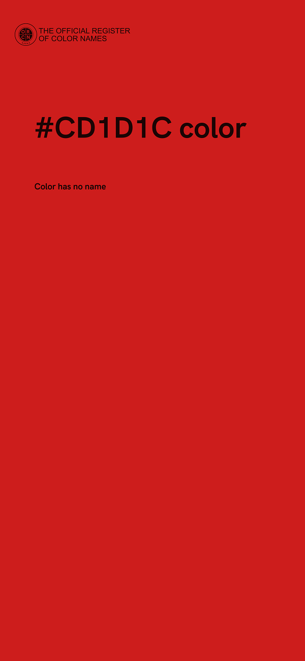 #CD1D1C color image