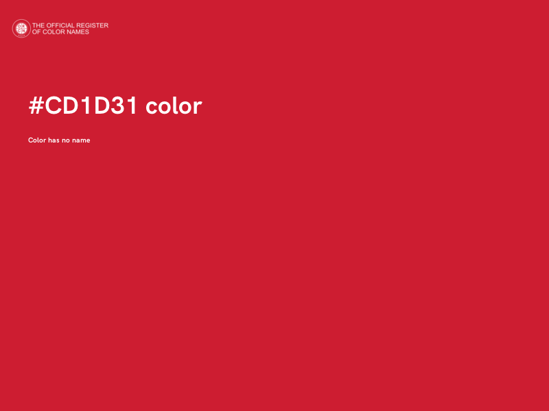 #CD1D31 color image