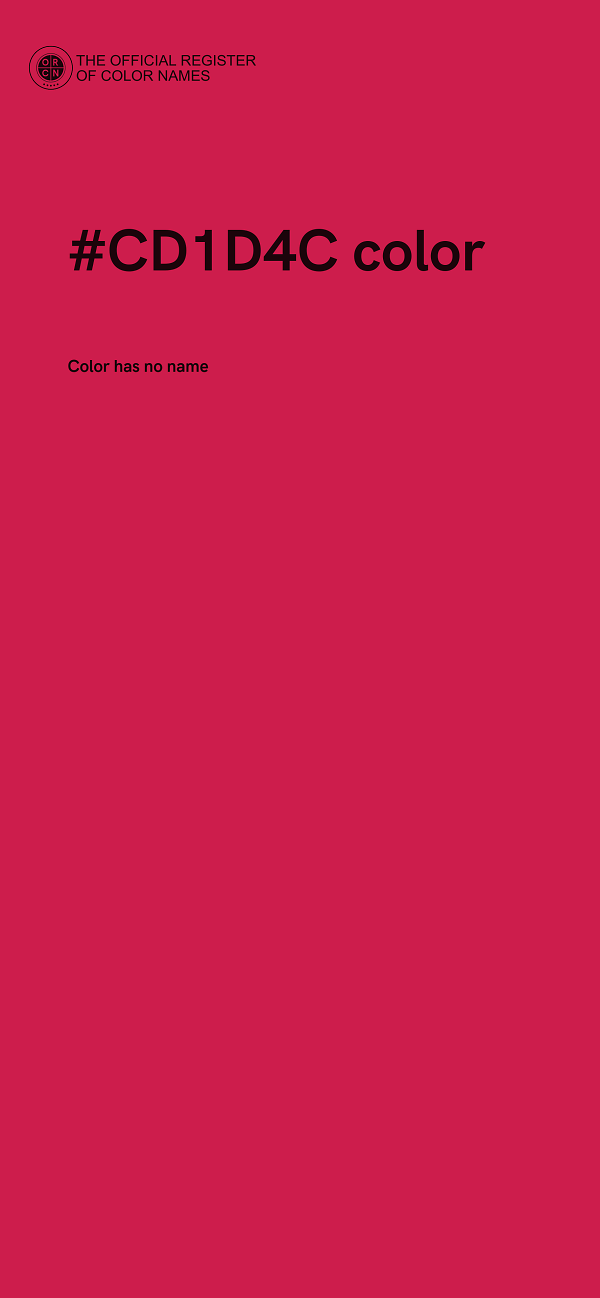 #CD1D4C color image