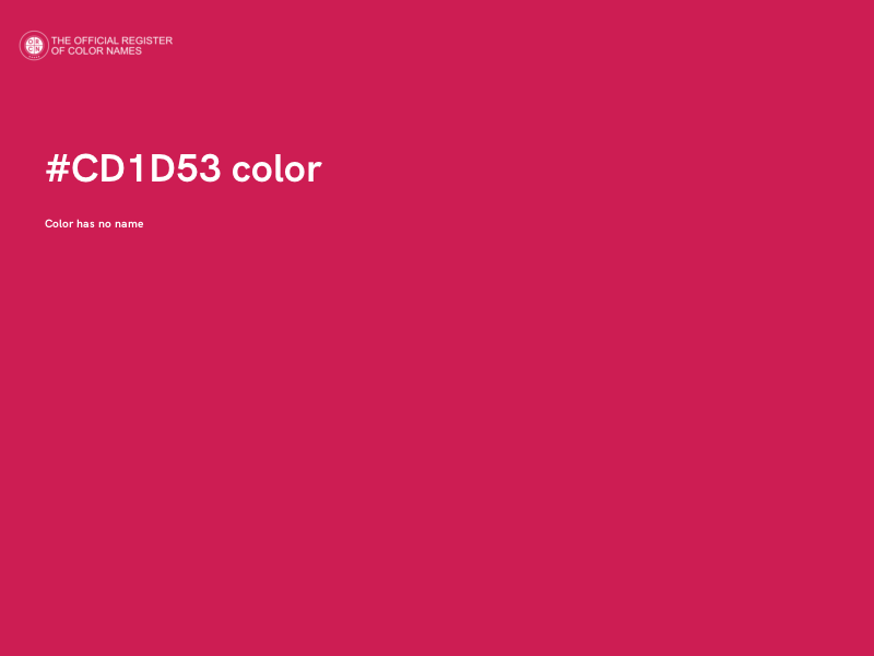 #CD1D53 color image