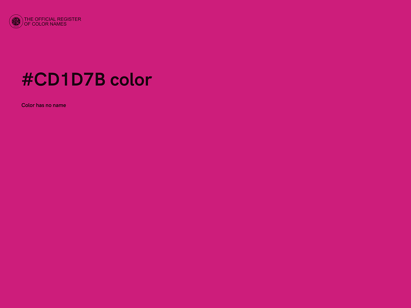 #CD1D7B color image